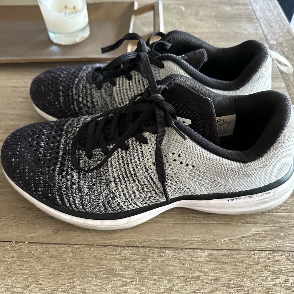 APL Black and Gray Knit Sneakers
